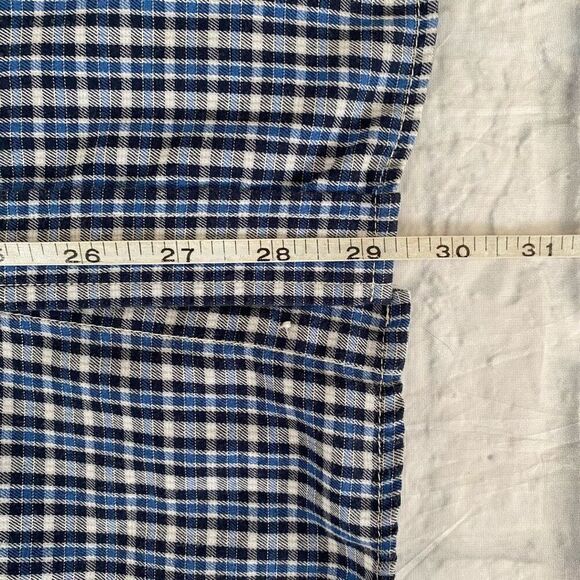 Chaps youth boys XL 18-20 cotton blend plaid print button down dress shirt - Picture 7 of 7